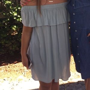 off the shoulder dress